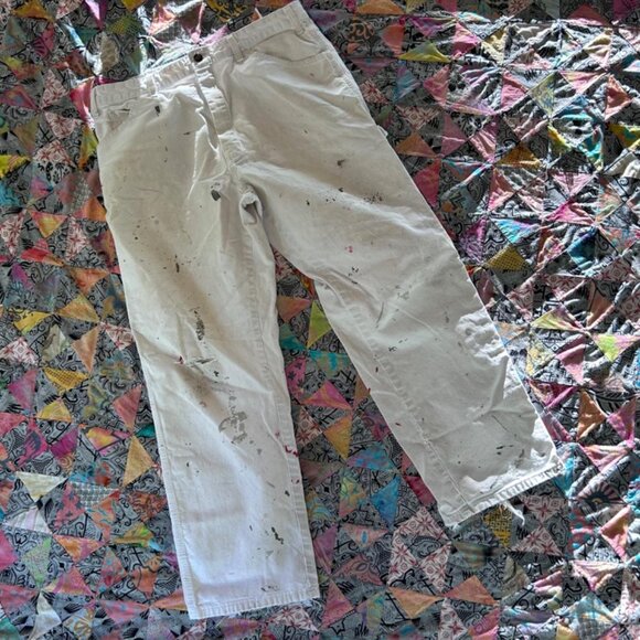 3 Pair of Used Dickies Sherwin Williams Painters Pants - Size 36x 30 - White - Picture 7 of 8